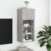 TV-kaappi LED-valoilla harmaa Sonoma 40,5x30x90 cm