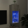 TV-kaappi LED-valoilla harmaa Sonoma 40,5x30x90 cm