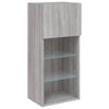 TV-kaappi LED-valoilla harmaa Sonoma 40,5x30x90 cm