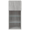 TV-kaappi LED-valoilla harmaa Sonoma 40,5x30x90 cm