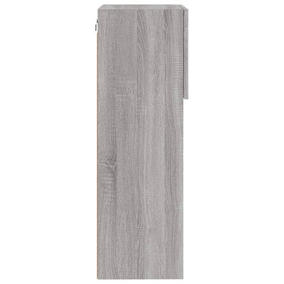 TV-kaappi LED-valoilla harmaa Sonoma 40,5x30x90 cm