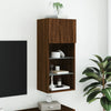 TV-kaappi LED-valoilla ruskea tammi 40,5x30x90 cm