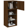 TV-kaappi LED-valoilla ruskea tammi 40,5x30x90 cm