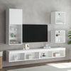TV-kaappi LED-valoilla valkoinen 40,5x30x102 cm