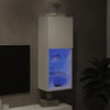 TV-kaappi LED-valoilla valkoinen 40,5x30x102 cm