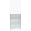 TV-kaappi LED-valoilla valkoinen 40,5x30x102 cm
