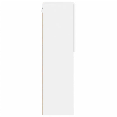 TV-kaappi LED-valoilla valkoinen 40,5x30x102 cm
