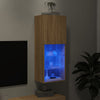 TV-kaappi LED-valoilla Sonoma-tammi 40,5x30x102 cm