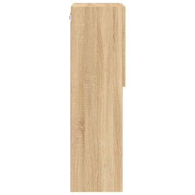 TV-kaappi LED-valoilla Sonoma-tammi 40,5x30x102 cm
