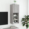 TV-kaappi LED-valoilla harmaa Sonoma 40,5x30x102 cm