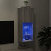 TV-kaappi LED-valoilla harmaa Sonoma 40,5x30x102 cm