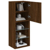 TV-kaappi LED-valoilla ruskea tammi 40,5x30x102 cm