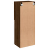 TV-kaappi LED-valoilla ruskea tammi 40,5x30x102 cm