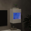 TV-seinäkaappi LED-valoilla valkoinen 40x30x60,5 cm
