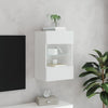 TV-seinäkaappi LED-valoilla valkoinen 40x30x60,5 cm