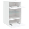 TV-seinäkaapit LED-valoilla 2 kpl valkoinen 40x30x60,5 cm