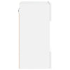 TV-seinäkaapit LED-valoilla 2 kpl valkoinen 40x30x60,5 cm