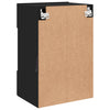 TV-seinäkaappi LED-valoilla musta 40x30x60,5 cm