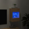 TV-seinäkaappi LED-valoilla Sonoma-tammi 40x30x60,5 cm