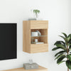 TV-seinäkaappi LED-valoilla Sonoma-tammi 40x30x60,5 cm
