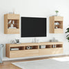 TV-seinäkaappi LED-valoilla Sonoma-tammi 40x30x60,5 cm