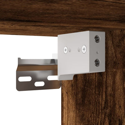 Savutammi tv-seinäkaappi Francisqui 40x30x60,5cm (led-valoilla)