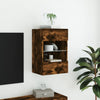 TV-seinäkaappi LED-valoilla savutammi 40x30x60,5 cm