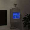 TV-seinäkaappi LED-valoilla harmaa Sonoma 40x30x60,5 cm