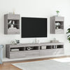 TV-seinäkaappi LED-valoilla harmaa Sonoma 40x30x60,5 cm