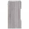 TV-seinäkaappi LED-valoilla harmaa Sonoma 40x30x60,5 cm