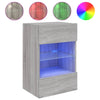 TV-seinäkaapit LED-valoilla 2 kpl harmaa Sonoma 40x30x60,5 cm