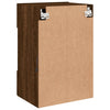 TV-seinäkaappi LED-valoilla ruskea tammi 40x30x60,5 cm