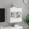 TV-seinäkaappi LED-valoilla valkoinen 58,5x30x60,5 cm