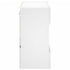 TV-seinäkaappi LED-valoilla valkoinen 58,5x30x60,5 cm