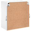 TV-seinäkaappi LED-valoilla valkoinen 58,5x30x60,5 cm