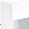 TV-seinäkaappi LED-valoilla valkoinen 58,5x30x60,5 cm
