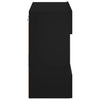 TV-seinäkaappi LED-valoilla musta 58,5x30x60,5 cm