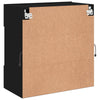 TV-seinäkaappi LED-valoilla musta 58,5x30x60,5 cm