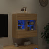 TV-seinäkaappi LED-valoilla Sonoma-tammi 58,5x30x60,5 cm