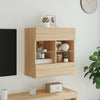 TV-seinäkaappi LED-valoilla Sonoma-tammi 58,5x30x60,5 cm
