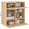 TV-seinäkaappi LED-valoilla Sonoma-tammi 58,5x30x60,5 cm