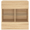 TV-seinäkaappi LED-valoilla Sonoma-tammi 58,5x30x60,5 cm