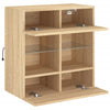 TV-seinäkaappi LED-valoilla Sonoma-tammi 58,5x30x60,5 cm