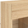 TV-seinäkaappi LED-valoilla Sonoma-tammi 58,5x30x60,5 cm