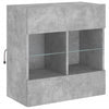 TV-seinäkaappi LED-valoilla betoninharmaa 58,5x30x60,5 cm