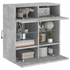 TV-seinäkaappi LED-valoilla betoninharmaa 58,5x30x60,5 cm
