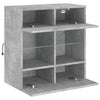 TV-seinäkaappi LED-valoilla betoninharmaa 58,5x30x60,5 cm