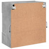 TV-seinäkaappi LED-valoilla betoninharmaa 58,5x30x60,5 cm