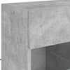 TV-seinäkaappi LED-valoilla betoninharmaa 58,5x30x60,5 cm