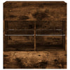 TV-seinäkaappi LED-valoilla savutammi 58,5x30x60,5 cm